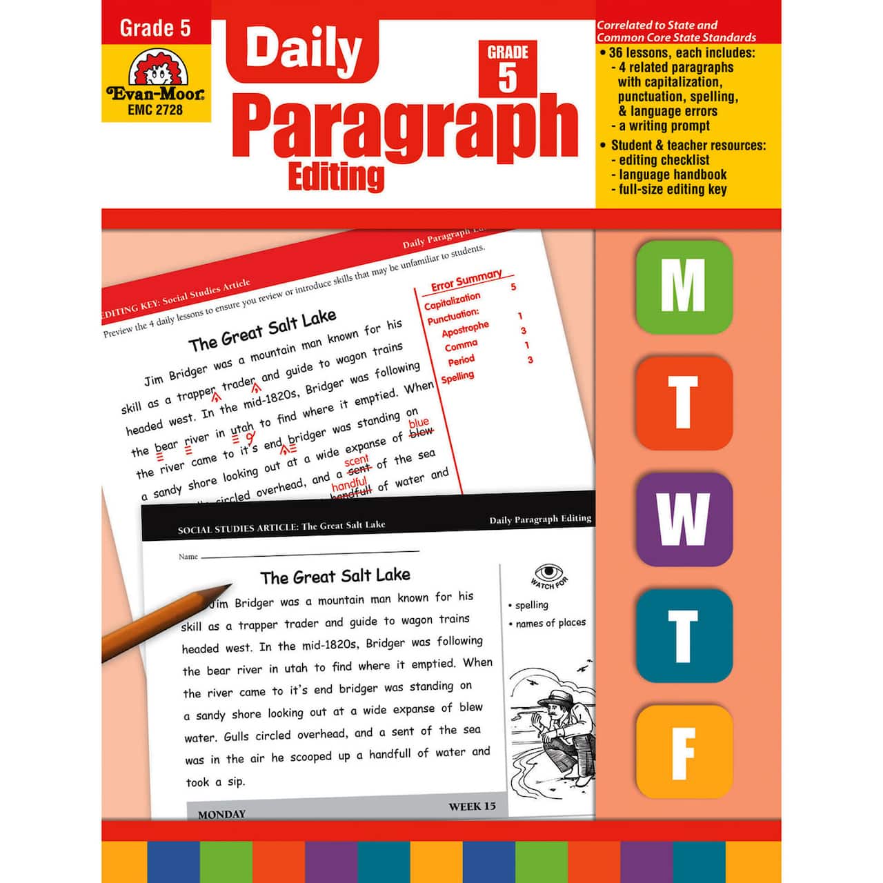 Evan-Moor® Daily Paragraph Editing Book, Grade 5